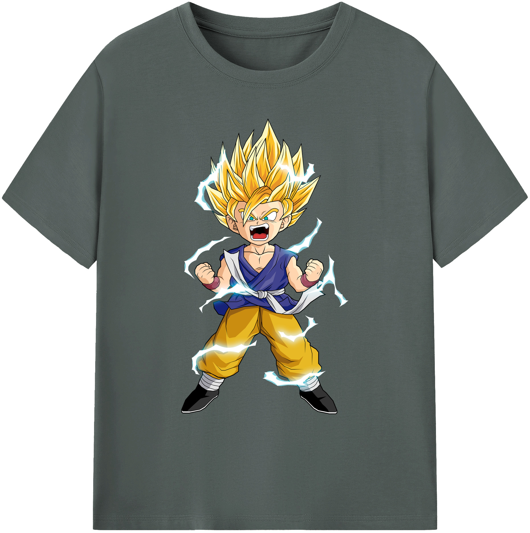 （画像用） ドラゴンボール 孫 悟飯（そんごはん）DRAGON BALL Son Gohan 綿100％ メンズ半袖Tシャツ｜肌触りやわらか＆通気性